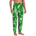thumbnail image 4 of Honeii Bamboo Print Mens Jogger Sweatpants, Men's Lounge Pants with Pockets-Small, 4 of 5