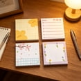 thumbnail image 7 of Hyknon Sticky Notes Sets 3×3 Inch , 4 Pack Total 200 Sheets Floral & Planner Style Memo Pads, Self-Adhesive Lined/Blank Note Tabs, Cute & Functional Notes for Office Journal Organization (A), 7 of 7