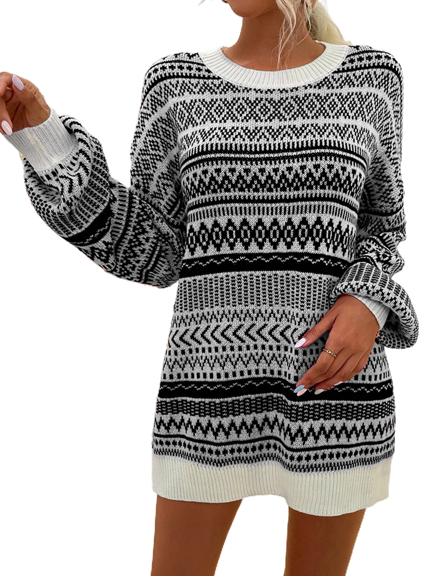 nordic sweater dress