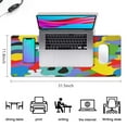 thumbnail image 5 of Color Camouflage&nbsp;mouse Padswaterproofwashable&nbsp;for Office Home Work GamingmousematRubber Base Mousepad with Stitched Edges 31.5x11.8inches, 5 of 7