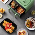 thumbnail image 3 of CSChome Foldable Baking Pan Foldable Baking Pan Non-Stick Silicone Fryer Cooking Pan Heat-Resistant Foldable Baking Tray for Home Kitchen Silicone Fryer Mold, 3 of 6