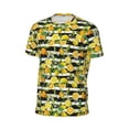thumbnail image 6 of Wukai Orange and Lemon Print Men's Short-Sleeved Mesh T-Shirt,Quick-Dry Short Sleeve Workout T-Shirt-X-Small, 6 of 8