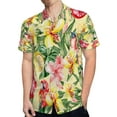 thumbnail image 4 of High Quality Hawaiian Shirts for Men Short Sleeve Aloha Beach Shirt Floral Summer Casual Button Down Shirts Blouses H9M8NP, 4 of 7