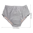 thumbnail image 2 of UPOUART 1Pack Elderly Cotton Diaper for Incontinence Underwear Adult Diapers Washable Reusable Grey L Size, 2 of 7