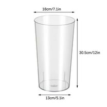 Zmeidao Acrylic Vases Cylinders Transparent Acrylic Flower Barrel Flower Shop Flower Barrel Flower Tube Plastic Cylindrical Flower Vases Decorative Centerpiece for Home or Wedding