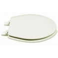 thumbnail image 3 of 1Q1R3-02 Deluxe Molded Wood Toilet Seat with Vari-Adjust Lok-Down Hinge and Quik-Lok Mounting Hardware, Round, Biscuit/Linen, 3 of 14