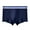 Dark Blue, variant on fatyb Cotton Boxer Briefs for Men Soft Underwear Boxers Mens Short Underpants with Comfortable Waistband