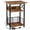 Brown-W 18.89" x D 15.74", variant on Brown W 15.75" x D 11.41" 3 Tier End Table Record Player Stand Vinyl Storage