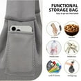 thumbnail image 6 of Katieovy Dog Sling Carriers for small dogs cats,Ultra Breathable Reversible pet carrying bag for Travel,Gray, 6 of 6