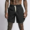 thumbnail image 3 of CHENge Plus Size Linen Shorts Men Lightweight Tropical Print Quick Dry Vacation Beach Shorts with Pockets Anti-Chafe Beach Wear, 3 of 6