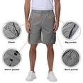 thumbnail image 2 of Men's Hiking Cargo Shorts Outdoor Travel Shorts for Men with Multi Pocket for Fishing Camping Casual Golf Dark Gray 34, 2 of 7