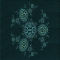 thumbnail image 1 of Ahgly Company Machine Washable Indoor Square Transitional Night Black Area Rugs, 8' Square, 1 of 7