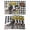Black, variant on Sunflowers Cow Placemats Set of 4, Farm Animal Yellow Buffalo Plaid Placemats for Dining Table, Place Mats for Kitchen Tabletop, Waterproof Wipeable Dining Table Mats Set