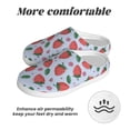 thumbnail image 6 of Yiaed Strawberries Print Slippers Fuzzy Warm Cozy Slippers Non Slip House Slippers For Indoor Outdoor Slippers House Slippers-8, 6 of 7