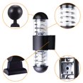thumbnail image 4 of Toystoory Pantalla de plástico de aluminio resistente al agua de 24 W, lámparas de pared LED, lámpara de pared IP65, enchufe E27 para exteriores Iluminación y accesorios Numero 3 Toystoory HA025434-03, 4 of 6
