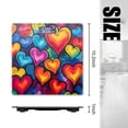 thumbnail image 2 of High Precision Body Weight Scale Smart Bathroom Scales with Large LCD Display(400lbs),Decorative for Bedroom-Colorful Pattern Of Hearts In Various Sizes And Shapes, 2 of 4