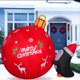 thumbnail image 4 of Campana de Navidad inflable con forma de pingüinos de Onory, empujan una campana de Navidad de 4 pies, 4 of 5