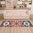 thumbnail image 2 of Yayeee Runner Rug for Bedroom 2'x6' Machine Washable Hallway Non Slip Mat, Colorful Floral Pattern, 2 of 8