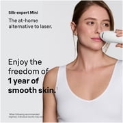 Braun IPL Silk-Expert Mini Laser Hair Removal at Home, Permanent Hair Reduction for Women and Men with Pouch, Venus Razor, PL1103