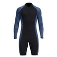 thumbnail image 3 of Naiovety Traje de neopreno para hombre, accesorios duraderos para deportes acuáticos, suministros deportivos, ropa de natación de plástico, trajes Deportes acuáticos Azul oscuro L Naiovety OD003630-07, 3 of 6