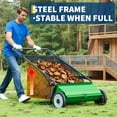 thumbnail image 3 of 26-Inch Heavy-Duty Push Lawn Sweeper – Enhanced 4-Brush System, Sturdy Steel Frame, 7 Cu. Ft. Capacity Pusher, Adjustable Height –Light green, 3 of 8