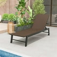 thumbnail image 3 of Aimee Lii PE Wicker Patio Chaise Lounge Chair with Wheels for Poolside Backyard and Deck, Outdoor Patio Furniture for Backyard, Garden, 3 of 8