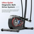 thumbnail image 4 of Sunny Health & Fitness Smart Elliptical Machine, Total Body Cross Trainer with Hyper-Quiet Magnetic Belt Drive, Low Impact Exercise Equipment and Exclusive SunnyFit App Enhanced Bluetooth, 4 of 6