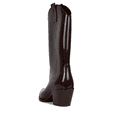 thumbnail image 3 of Jeffrey Campbell Thundrstrm Brown Shiny Squared Closed Toe Pull On Rain Boot (Brown Shiny, 8), 3 of 5