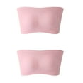 thumbnail image 2 of Summer Savings Clearance 2024! TAGOLD Womens Summer Plus Size Bra,Women's Stretch Strapless Bra,Summer Bandeau Bra,Plus Size Strapless Bra,Comfort Wireless Bra, 2 of 4