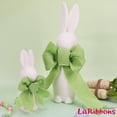 thumbnail image 2 of LaRibbons Easter Ribbon Wired 2.5 Inch x 12 Yards, Buffalo Bunny Carrot Wired Edge Ribbon for Easter Baskets Spring Crafts Wrapping Wreath Bow DIY Decorative, 2 of 10