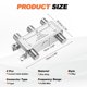 thumbnail image 2 of Uxcell 2Pcs 4 Vías Divisor de Cable Coaxial, Conector Tipo F de 5-2400 MHz, Distribuidor de Señal de Baja Pérdida para TV, Antena de Satélite, Módem, Teatro en Casa, HDTV CATV, Tono Plateado, 2 of 6