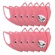 thumbnail image 1 of Mufla bucal de esponja para niños, mufla bucal gruesa para exteriores con válvula, 10 Uds. (rosa), 1 of 8