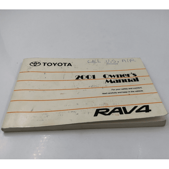 2001 Toyota RAV4 RAV 4 Owners Manual Handbook OEM H01B41019