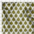 thumbnail image 4 of Soimoi Yellow polyester Crepe Fabric Floral Block Print Sewing Fabric Yard 52 Inch Wide, 4 of 5