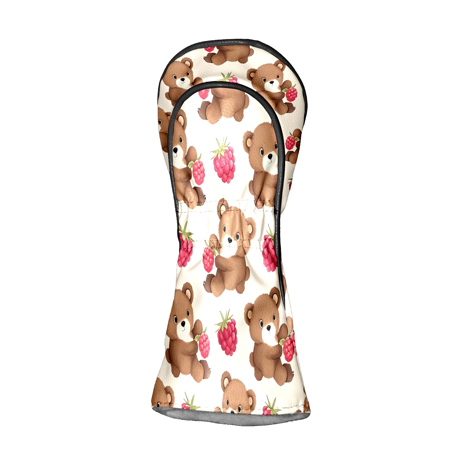 Golf Club Covers, Brown BearBerry Premium PU Leather Driver Hybrid Putter Head Covers with Velvet Lining, Waterproof Golf Gifts for Men Women