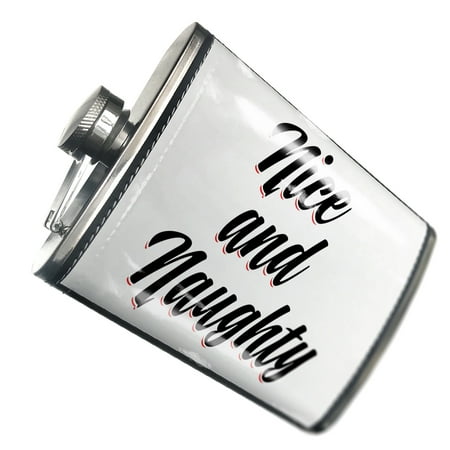 

NEONBLOND Flask Vintage Lettering Nice and Naughty