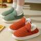 thumbnail image 3 of Evshine-Zapatillas peludas de felpa para hombre y mujer, zapatos de algodón con suela suave, cálidos, a la moda, para interiores, 3 of 5