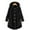 #1Black, variant on Womens Winter Fleece Teddy Solid Coat Fuzzy Hooded Cardigan Overcoat Casual Loose Jacket