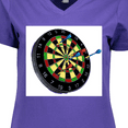 thumbnail image 4 of Inktastic Dart Board Women's V-Neck T-Shirt, 4 of 5