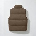 thumbnail image 5 of Cmfcve Crop Winter Vest for Women Lightweight Sleeveless Warm Puffer Vest Casual Solid Color Padded Gilet Outerwear, 5 of 7