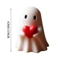 TSApan Cute Ghost Statue, 2024 Halloween Figurines, Ceramic Ghosts