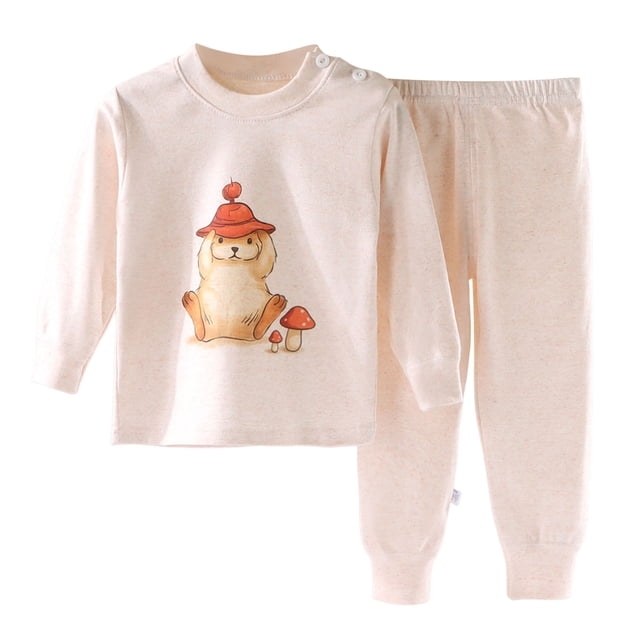 Gubotare Ensemble de Pyjama pour Enfants Garçons Ensemble de Pyjama de Base à Imprimé pour Garçons - Coupe Ajustée Pyjama à Manches Longues 5T 6T (Rouge,5-6 Ans)
