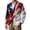 Dark Blue, variant on Men's Usa Flag Print Blazer Independence Day 1776-2026 Business Suit Jacket Corduroy Comfy Coats Button Long Sleeve Clothing Red M