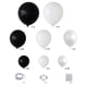 thumbnail image 4 of Kit de globos, 74 unidades, látex, blanco y negro, para fiestas y festivales, 4 of 4