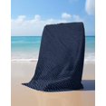 thumbnail image 4 of Solid Dark Blue Beach Towels Oversized Super Absorbent, Minimalism Abstract Denim Texture Lightweight Bath Towel Quick Dry Sets For Bathroom/Pool/Rv Camping/Beach Play/Gym Room/Picnic 23"x47", 4 of 8