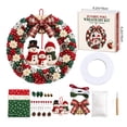 thumbnail image 4 of 3D Christmas Fabric Poke Wreath DIY Kit, Fabric Poke Art Kit for Adults, Christmas Wreath DIY No-sew Craft Kits, Classic Holiday Wreath Craft Gift for Door and Wall Home Display, 4 of 7