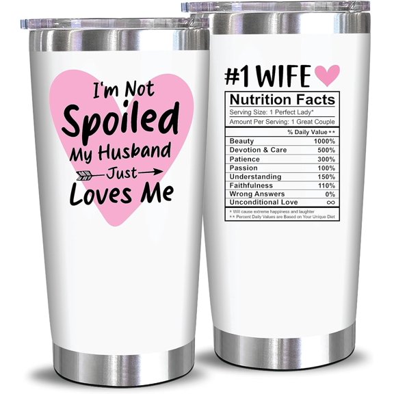 Christmas Gifts For Wife From Husband - Romantic Anniversary Wedding Gifts For Wife, Her From Husband - Best Presents Idea For Wife, Women - 20 Oz Tumbler