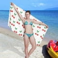 thumbnail image 7 of Dreamtimes Red Cherry Beach Towel Quick Dry Absorbent Bath Towels Sandproof Lightweight Towel for Gym Yoga Sports Swimming 31x71in, 7 of 7