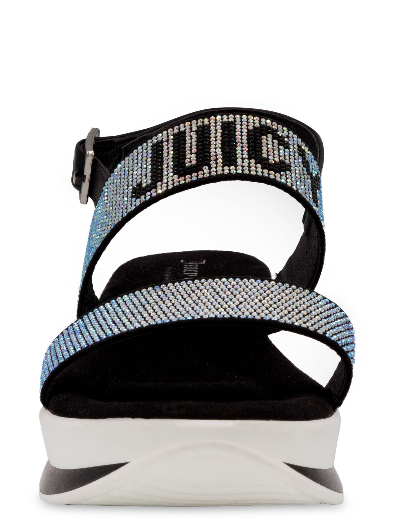 Juicy Couture Women's Idol Beaded Platform Stretch Sandal