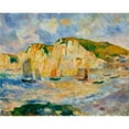 thumbnail image 3 of Renoir, Pierre-Auguste 14x12 Black Modern Framed Museum Art Print Titled - Sea and Cliffs, 3 of 5